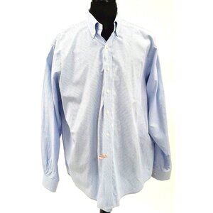 T. Harris London Hounds Tooth Check Button Down Collar Shirt